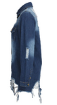 Randi Rye Denim Tunic Bomber